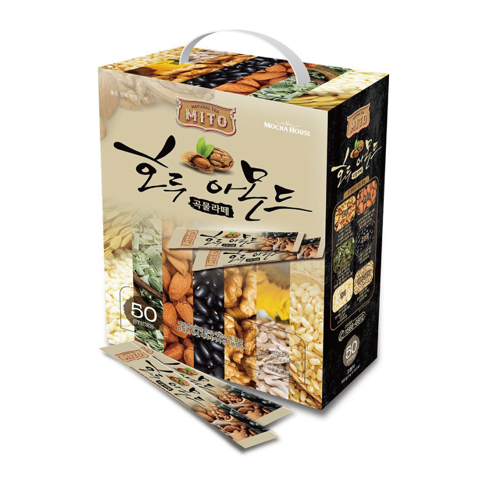 韓國Mito豐盛七穀核桃杏仁黑豆茶｜營養代餐｜18g x 50包｜Mocha C&T｜韓國製造
