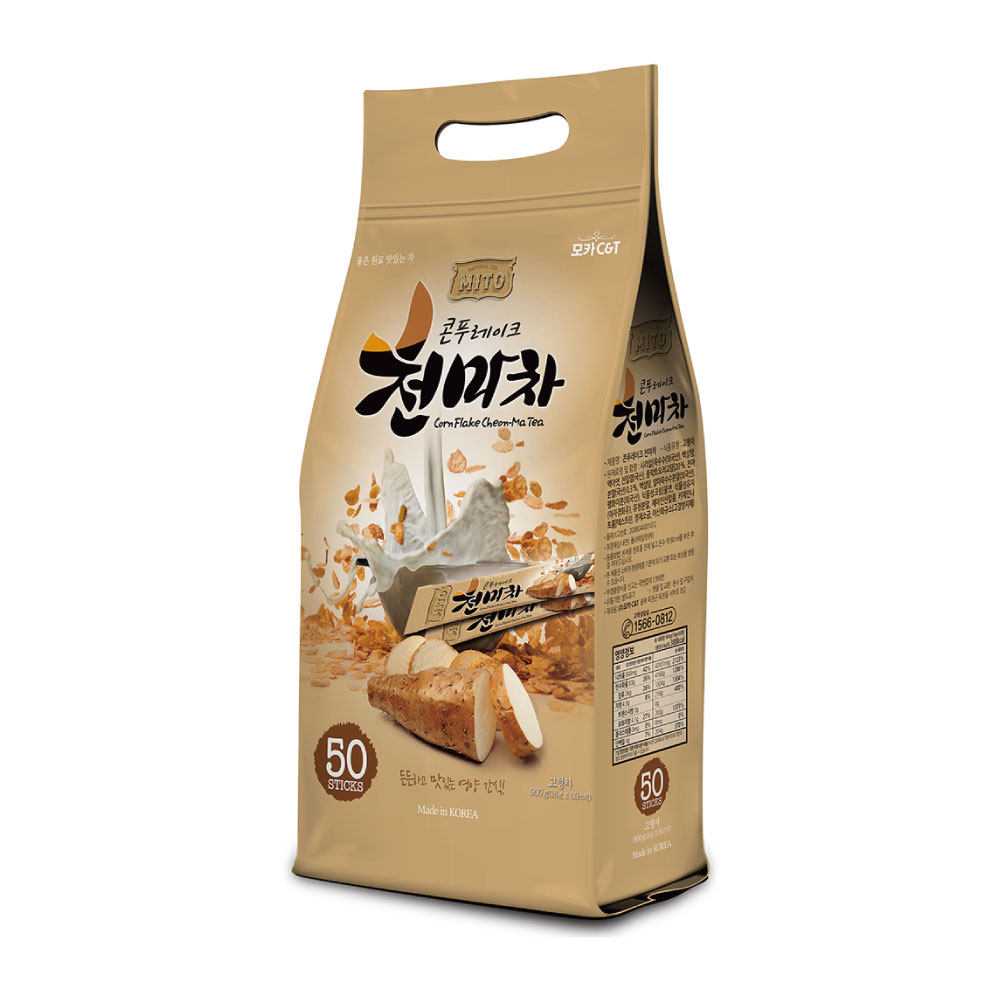 韓國Mito玉米片天麻茶｜營養代餐｜18g x 50包｜Mocha C&T｜韓國製造